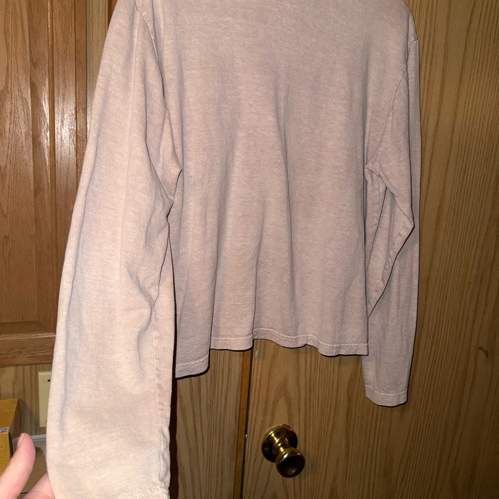 Earth Creations Hemp and Organic Cotton Long Sleeve Top - Soft Pink